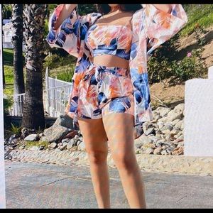 Fashion Nova 3 Piece Short Set.